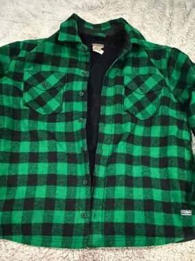 L.L.Bean Men's Maine Guide Shirt, Fleece-Lined Plaid Wool Blend Jacket